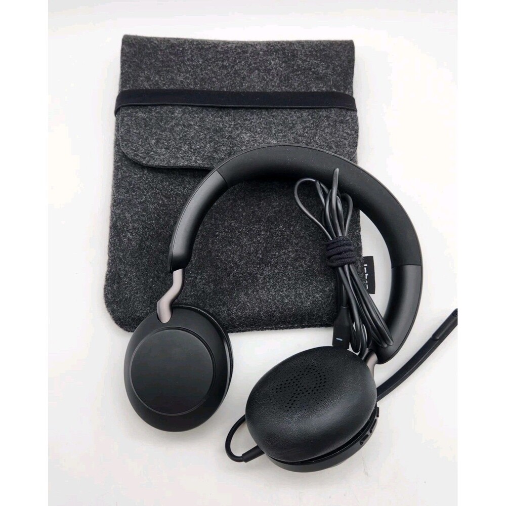 Jabra Evolve2 40 SE USB-C UC Stereo Wired Headset Tested Pre-owned